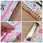Personalized Floral A4 Clipboard with Name PP Inner Page and Notepad Office Supplies Birthday Gift for Teacher Student Office Staff