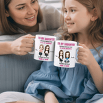 Personalized Cartoon Character 11 oz 15 oz Ceramic Coffee Mug with Names Daily Use Birthday Gift for Daughter