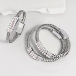 Pulsera personalizada en acero inoxidable con bloques de nombres de 1 a 12 grabados regalo de aniversario y cumpleaños para papá o abuelo