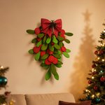 Calendario de Navidad personalizado con diseño de muérdago y música Tarjetas de películas y tarjetas de felicitación Decoración navideña de pared Regalo para parejas