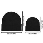 Personalised Highland Cow Pattern Embroidered Name Soft Knitted Beanie Hat Winter Accessory Birthday Gift for Highland Cow Lover Kid