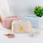 Personalized Cute Long-Tailed Leopard Marsupilami Wide Opening PU Leather Makeup Bag with Name Birthday Gift for Girls | Callie × Marsupilami®