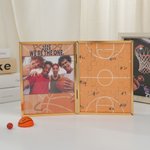 Personlig basketpussel fotoram med textmeddelandetavla Team födelsedag julklapp för basketälskare spelare