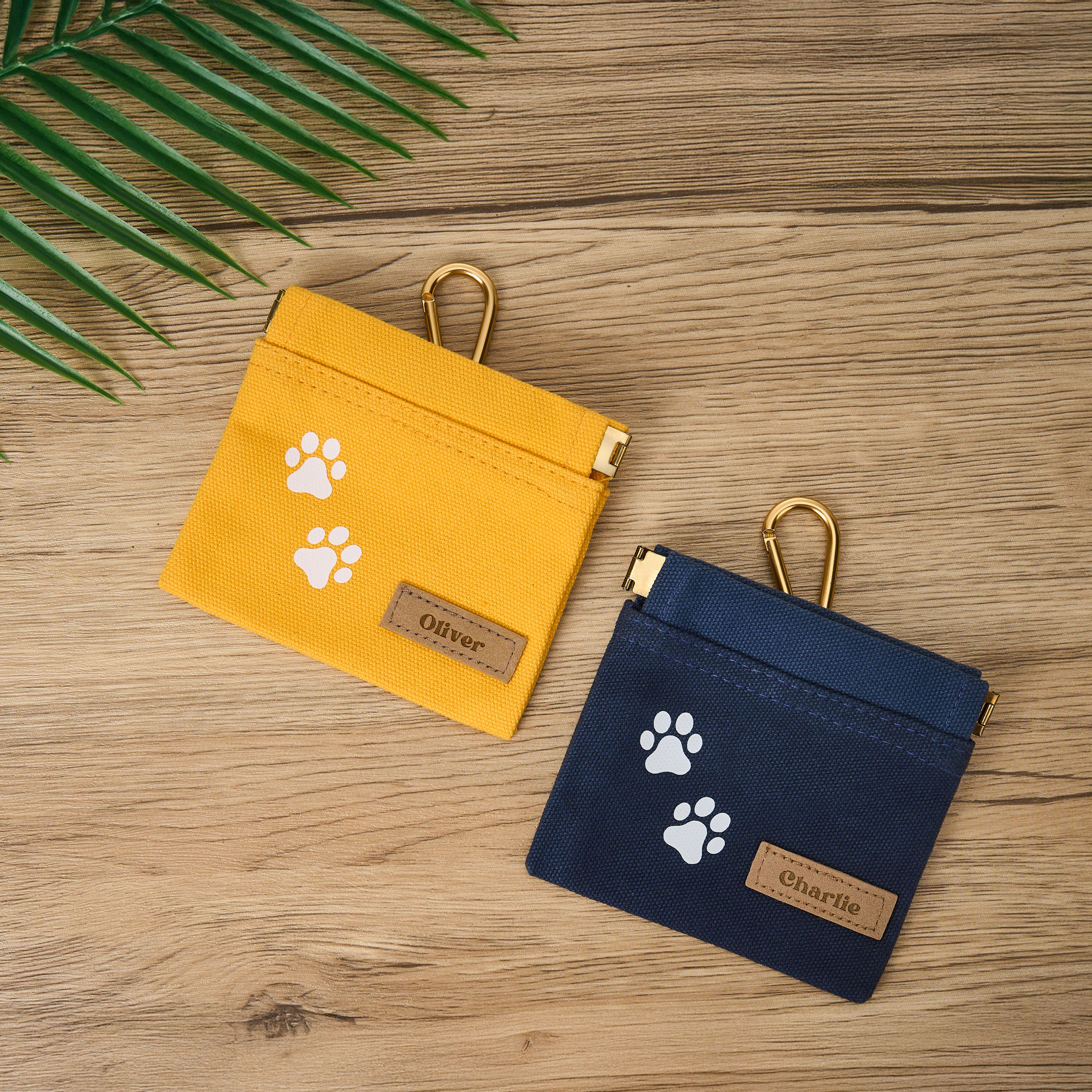 Sac à friandises pour chien personnalisé avec nom Sac de promenade pour chien à l'extérieur Cadeau de récompense pour les amoureux des animaux de compagnie