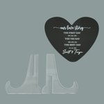 Personalised Heart Shape Our Love Story Acrylic Wedding Sign with Name and Date Wedding Anniversary Engagement Gift for Couple