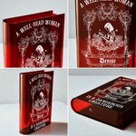 Personalised Retro Reading Girl Clear Acrylic Book Vase with Name Bookshelf Room Decor Birthday Gift for Friends Book Lovers