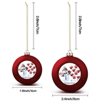 Personlig 1-14 Paw Prints Hearts Snowman Julkulprydnad med namn och text Juldekoration Julklapp till familj och vänner