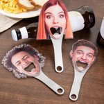 Custom Face Photo Opener Magnetic Fridge Decor Drinking Enthusiast Present for Adults