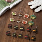 Personalized 3D Football Helmet Earrings with Name Number and Text Fashion Jewellery Birthday Game Day Gift for Football Lovers Women