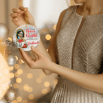 Personalised I Know Heaven Is A Beautiful Place Photo Christmas Ornament with Name Memorial Gift for Loss of Loved One