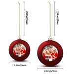 Personlig fotodesign julbollsprydnad med text hem träddekoration julklapp för familj vän