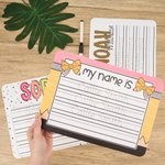 Personalized Rainbow Tractor Acrylic Handwriting Name Tracing Board Home Learning Teaching Tool Birthday Gift for Boys Girls