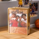 Personlig basketpussel fotoram med textmeddelandetavla Team födelsedag julklapp för basketälskare spelare