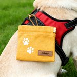 Gepersonaliseerde Multicolor Dog Paw Dog Treat Pouch met naam Outdoor Dog Walking Bag Houder Snack Beloning Gift voor dierenliefhebbers