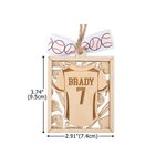 Personlig sporttröja träprydnad med namn och nummer heminredning julklapp för spelare sportälskare