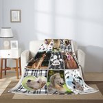 Per quando mi manchi - Coperta personalizzata commemorativa con foto e nome del tuo cucciolo