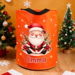 Personalisierter LED Weihnachtssack mit Niedlichem Schneemann und Namen Weihnachtsdekoration Weihnachtsgeschenk für Kinder Freunde Familie