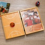 Personlig basketpussel fotoram med textmeddelandetavla Team födelsedag julklapp för basketälskare spelare
