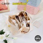 Personalized Cute Long-Tailed Leopard Marsupilami Wide Opening PU Leather Makeup Bag with Name Birthday Gift for Girls | Callie × Marsupilami®