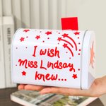 Personalised Star Flag I Wish My Teacher Knew Mail Jar with Text Suggestion Idea Collection Birthday Thanksgiving Gift for Teachers