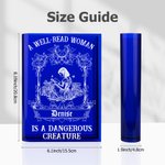 Personalised Retro Reading Girl Clear Acrylic Book Vase with Name Bookshelf Room Decor Birthday Gift for Friends Book Lovers