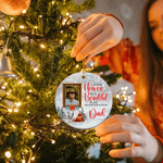 Personalised I Know Heaven Is A Beautiful Place Photo Christmas Ornament with Name Memorial Gift for Loss of Loved One