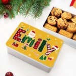 Personalised Santa Claus Elk Christmas Element Alphabet Treats Sweets Box with Name Christmas Gift for Family Kids
