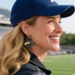 Personalized 3D Football Helmet Earrings with Name Number and Text Fashion Jewellery Birthday Game Day Gift for Football Lovers Women