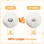 Personlig Golf Elements Monogram Design Golfbollsstämpel med metallförvaringslåda Golftillbehör Jul Födelsedag Sportgåva för golfspelare