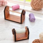 Personalised Buttons Wooden Thread Holder with Text and Magnet Sewing Tools Mother's Day Birthday Gift for Needlecraft Lovers