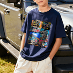 Personalized Truck Off-Road Vehicle Design Multicolour Kid T-shirt Sweatshirt Hoodie with Name Birthday Christmas Gift for Girls Boys