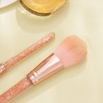 Personalized Professional Pink Makeup 7 pcs Brush Set with Name Birthday Gift for for Women Girls