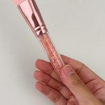 Personalized Professional Pink Makeup 7 pcs Brush Set with Name Birthday Gift for for Women Girls