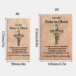 Personalizzato Fiore di nascita Croce Versetto della Bibbia A5 A6 Taccuino in pelle PU Regalo di compleanno ispirazionale per donne cristiane