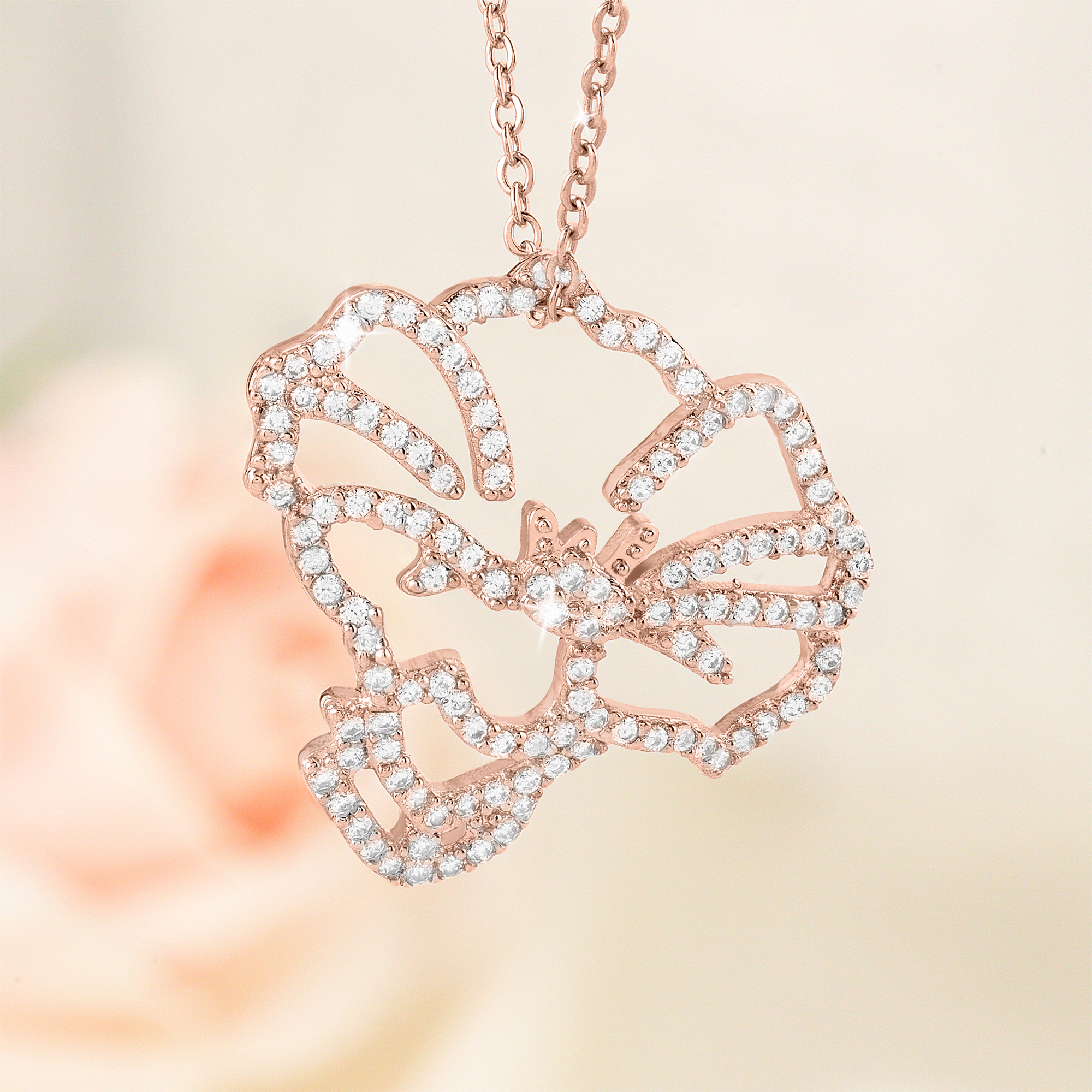 Collier de fleurs de naissance en zircon personnalisé Bijoux délicats Cadeau d'anniversaire pour femmes
