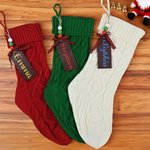 Personalized Wooden Name Tag Large Hanging Stocking Christmas Home Decor Christmas Gift for Family