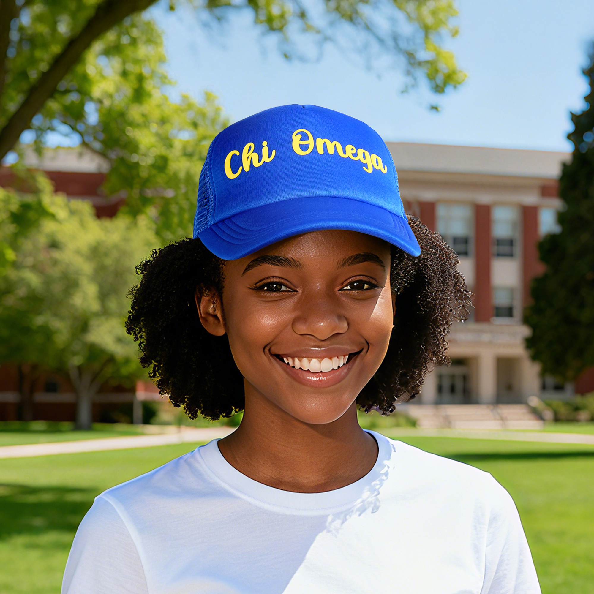 Chapeau de sororité réglable multicolore personnalisé avec nom de la sororité Cadeau d'initiation à la sororité pour les amies Filles | Callie × Affinity Licensing