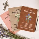 Personalizzato Fiore di nascita Croce Versetto della Bibbia A5 A6 Taccuino in pelle PU Regalo di compleanno ispirazionale per donne cristiane