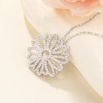 Personalized Zircon Birth Flower Necklace Dainty Jewelry Birthday Anniversary Gift for Women
