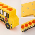 Personalized School Bus Dry Erase Marker Holder with Name Classroom Decor Back to School Gift for Teacher Student