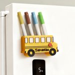 Personalized School Bus Dry Erase Marker Holder with Name Classroom Decor Back to School Gift for Teacher Student
