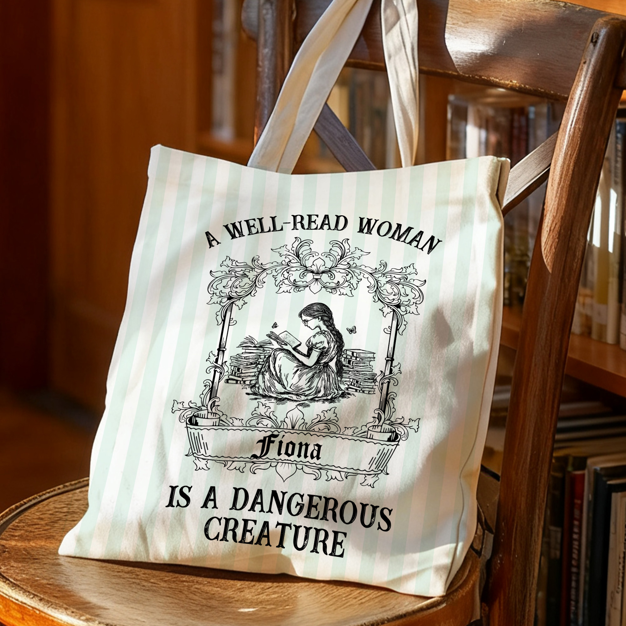 Sac à main rétro personnalisé avec nom Anniversaire Noël Diplôme Cadeau pour les amoureux du livre Livres d'or