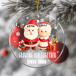 Personalised Christmas Couple Growing Old Together Acrylic Ornament Tree Decoration Christmas Gift for Couple