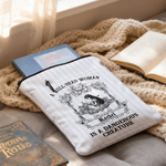 Personalisierte Retro Lesen Mädchen Name Buch Hülle mit Reißverschluss und Fronttasche Geburtstag Weihnachtsgeschenk für ihre Bücherwürmer