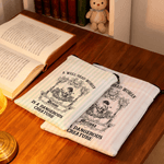 Personalisierte Retro Lesen Mädchen Name Buch Hülle mit Reißverschluss und Fronttasche Geburtstag Weihnachtsgeschenk für ihre Bücherwürmer