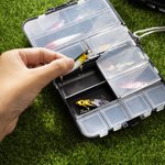 Personalized Portable Fishing Storage Box with Bait Hook and Name Father's Day Christmas Gift for Fishing Enthusiasts