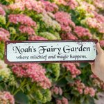 Personalised Multicolor Retro Garden Metal Sign with Name Garden Decor Housewarming Birthday Gift for Gardening Enthusiasts
