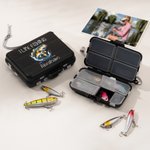 Personalized Portable Fishing Storage Box with Bait Hook and Name Father's Day Christmas Gift for Fishing Enthusiasts