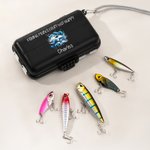 Personalized Portable Fishing Storage Box with Bait Hook and Name Father's Day Christmas Gift for Fishing Enthusiasts