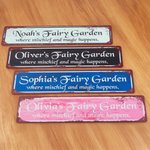 Personalised Multicolor Retro Garden Metal Sign with Name Garden Decor Housewarming Birthday Gift for Gardening Enthusiasts